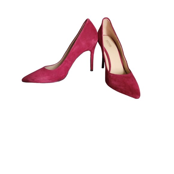 MICHAEL Michael Kors Women Red suede leather Heels US 10M/40M 5inch stilettos - Picture 1 of 7
